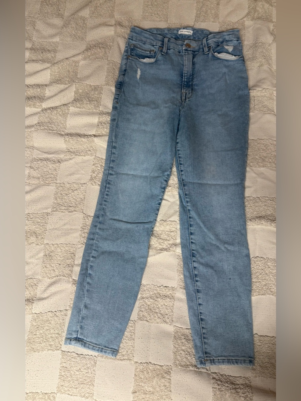 Good American Light Blue Women's Stretch Skinny Jeans